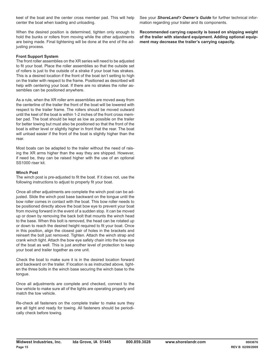 ShoreLand'r LUXR40TCBXLW V.1 User Manual | Page 15 / 15