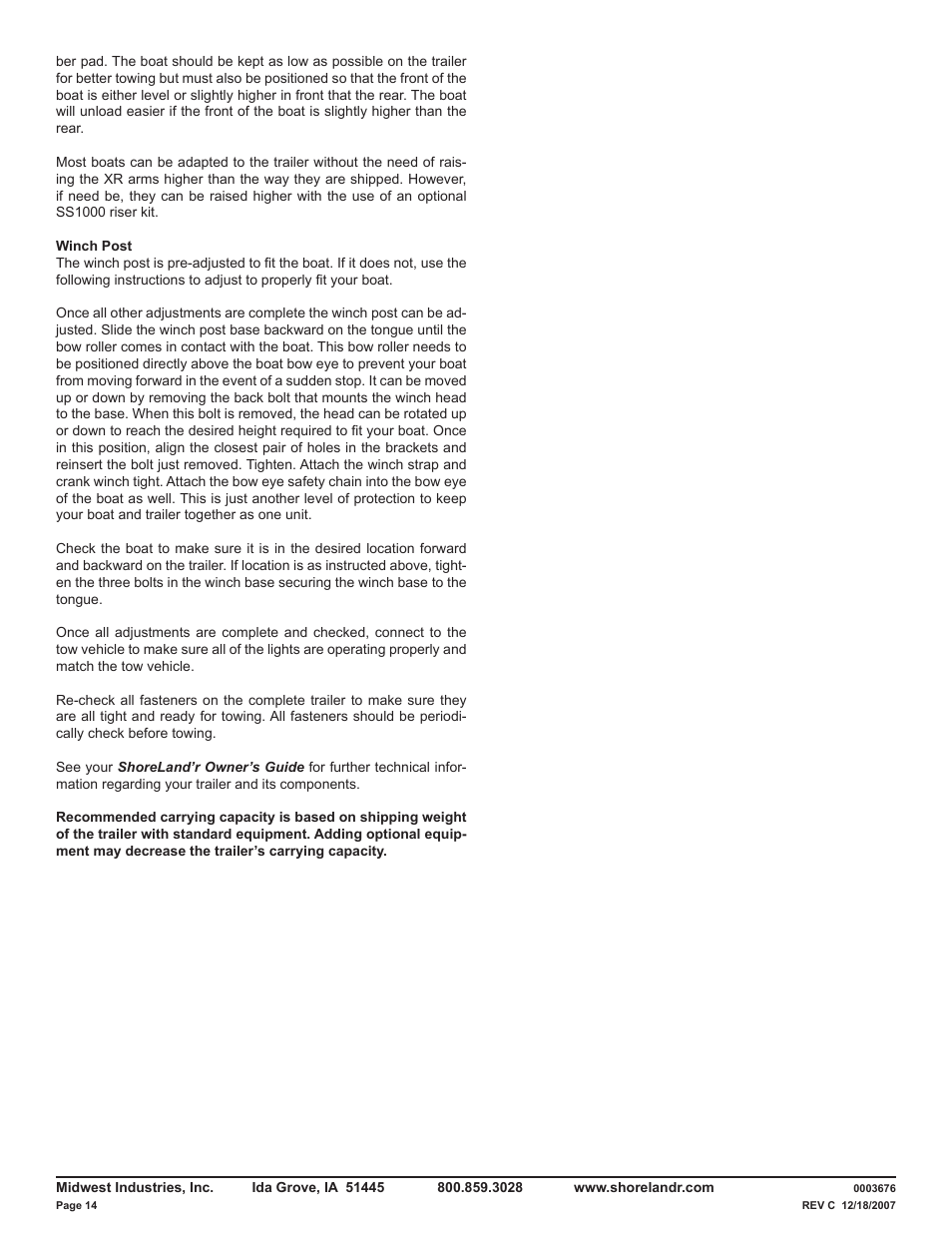 ShoreLand'r LUXR40TCBXLW V.3 User Manual | Page 14 / 14