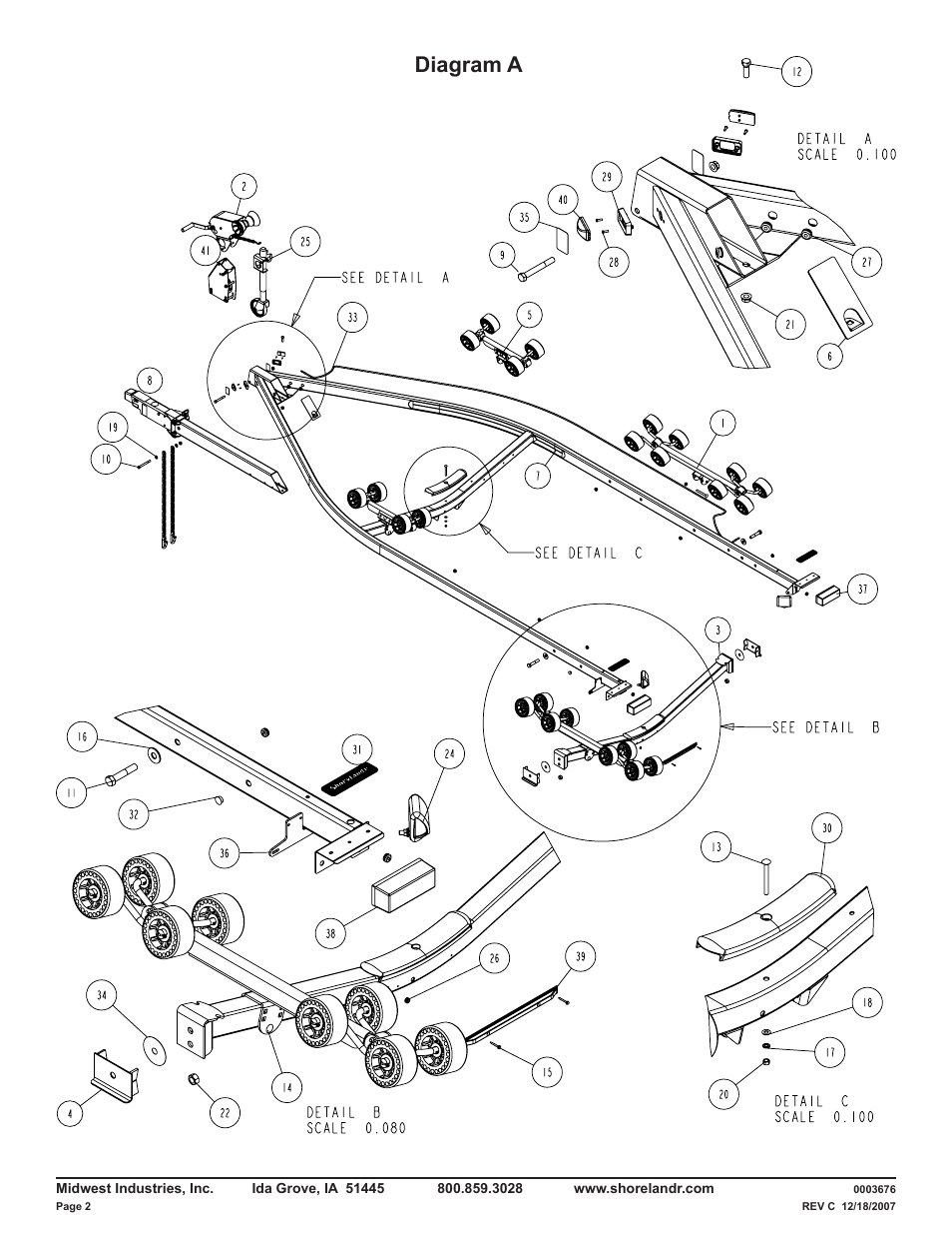 Diagram a | ShoreLand'r LUXR40TCBXLW V.3 User Manual | Page 2 / 14
