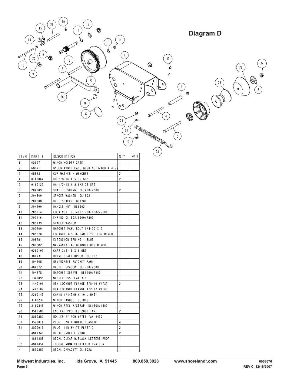 Diagram d | ShoreLand'r LUXR40TCBXLW V.3 User Manual | Page 6 / 14