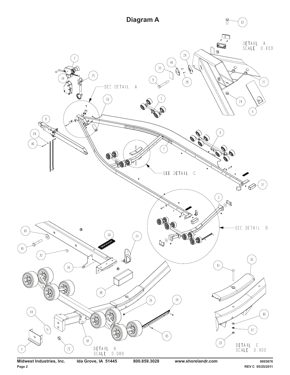 Diagram a | ShoreLand'r LUXR40TCBXLW V.4 User Manual | Page 2 / 15