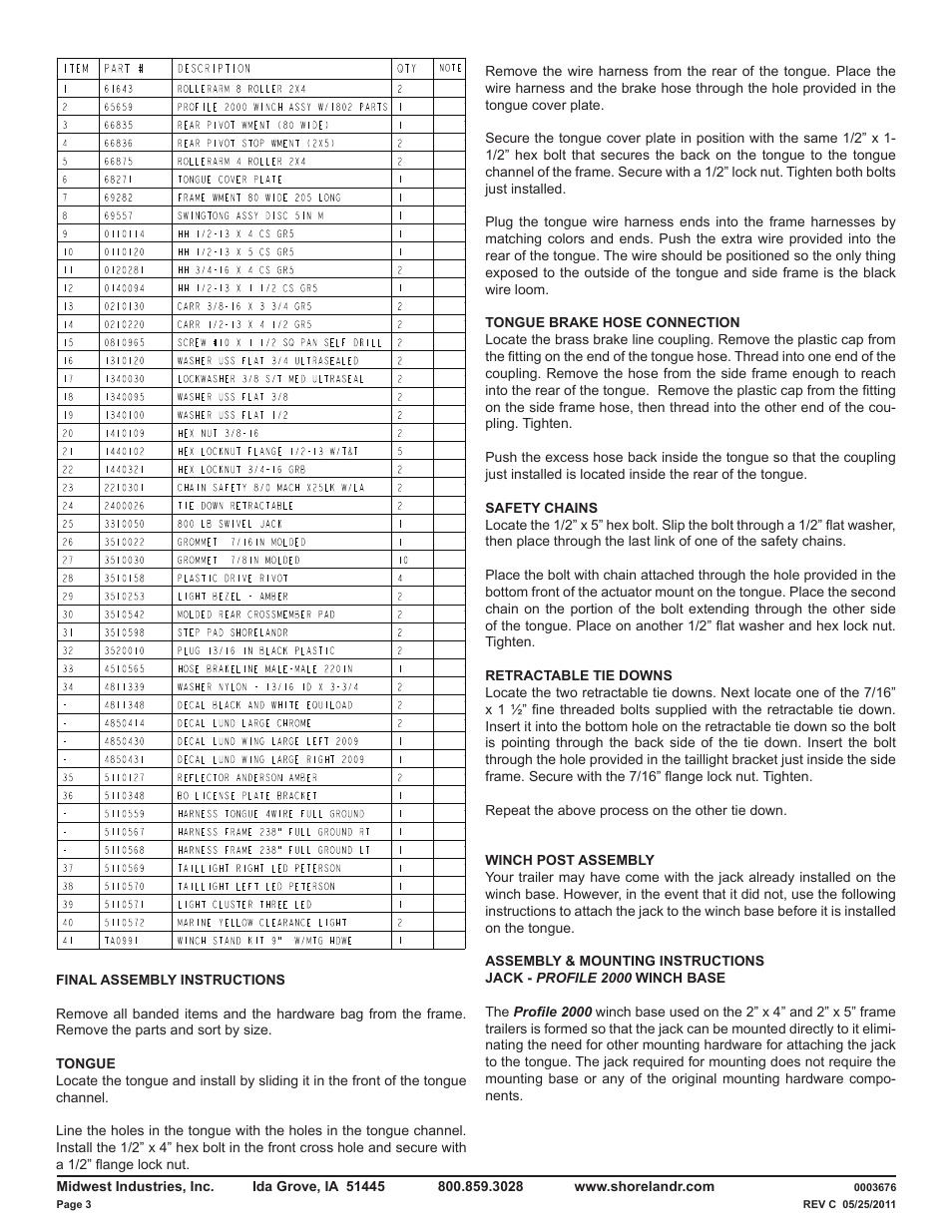 ShoreLand'r LUXR40TCBXLW V.4 User Manual | Page 3 / 15