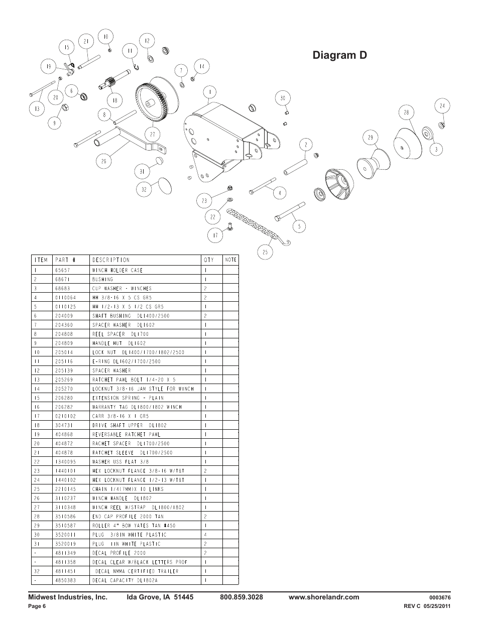 Diagram d | ShoreLand'r LUXR40TCBXLW V.4 User Manual | Page 6 / 15