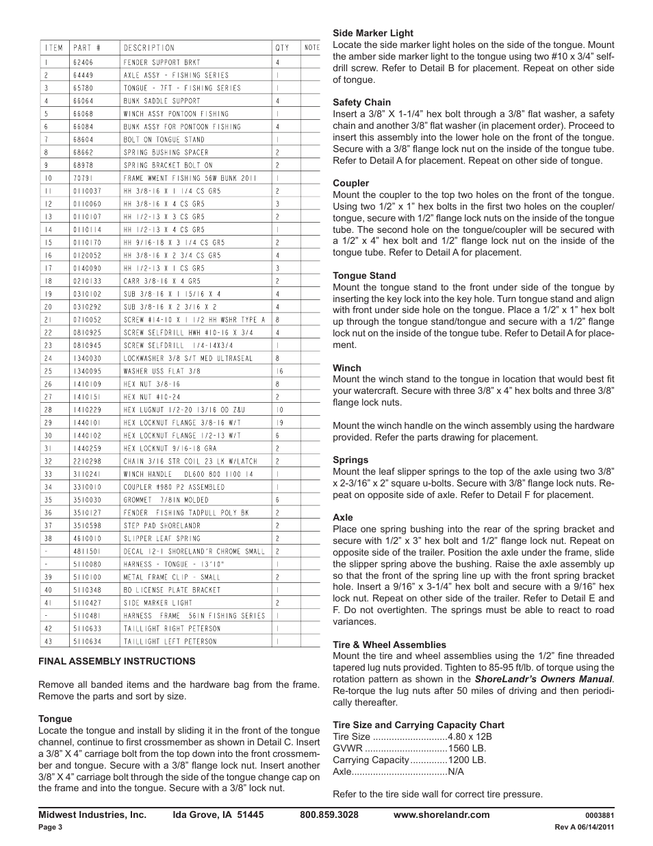 ShoreLand'r PVB1412 V.1 User Manual | Page 3 / 6