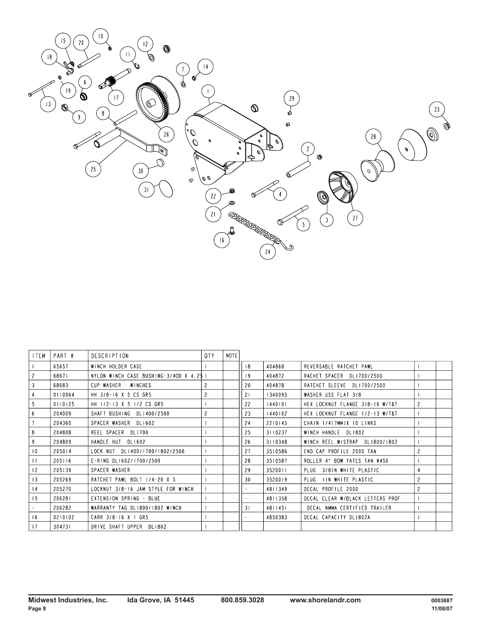 ShoreLand'r RPB2313TMS User Manual | Page 8 / 8