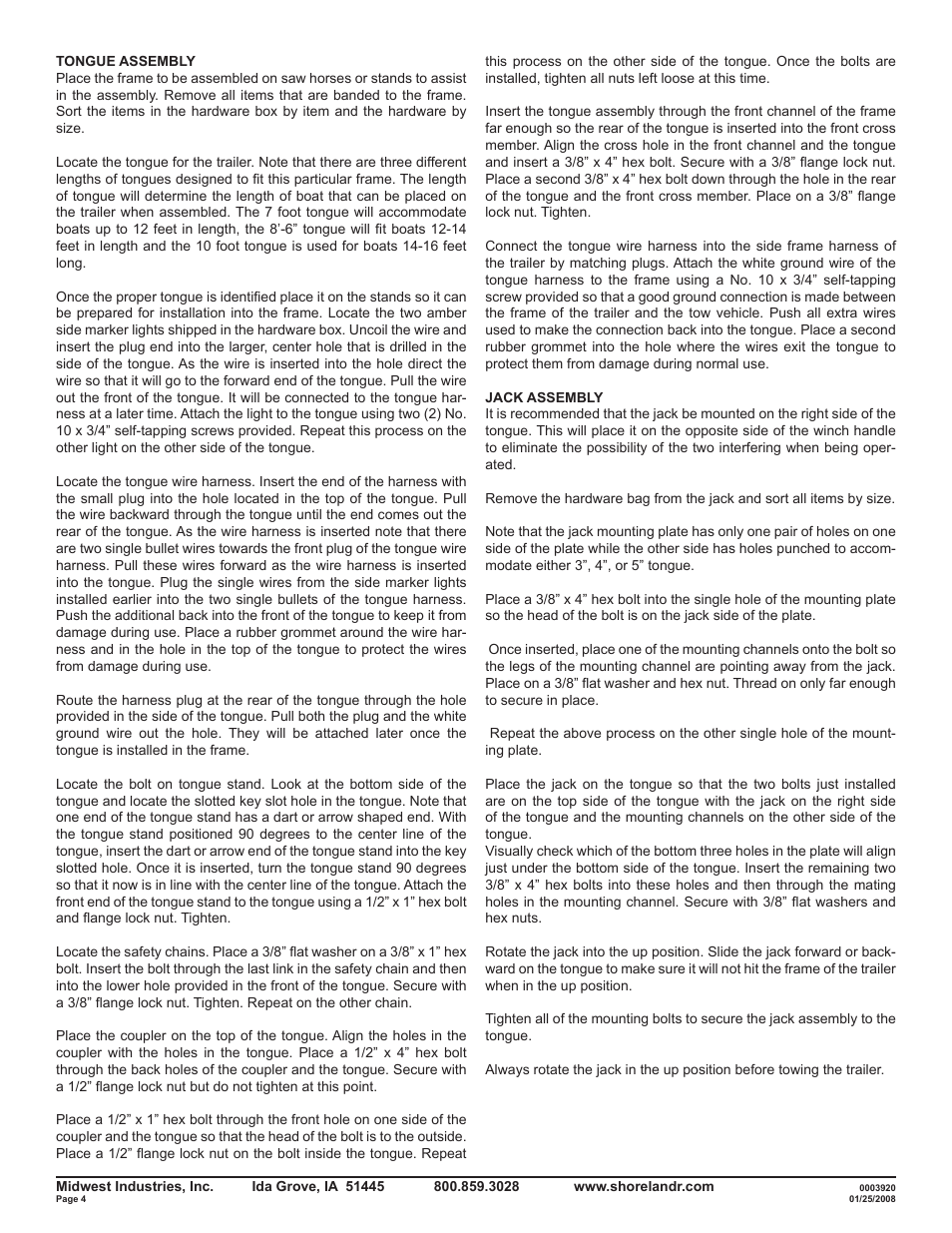 ShoreLand'r SMB10TM V.2 User Manual | Page 4 / 8