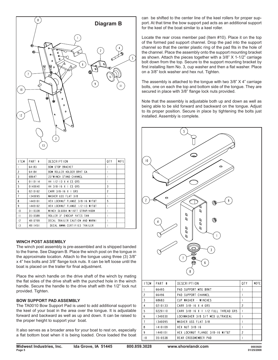 Diagram b | ShoreLand'r SMB10TM V.2 User Manual | Page 5 / 8