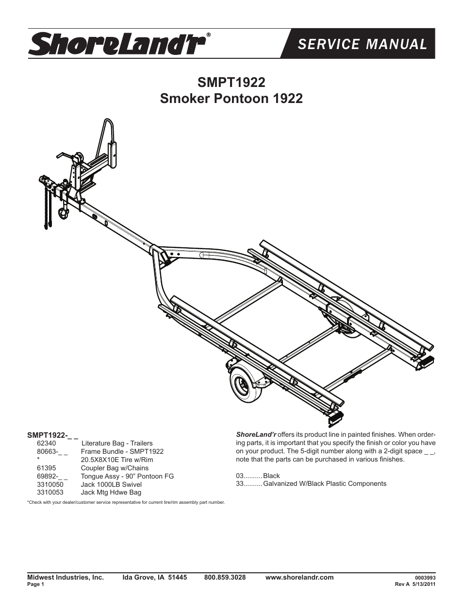 ShoreLand'r SMPT1922 User Manual | 8 pages