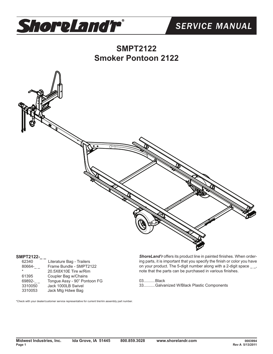 ShoreLand'r SMPT2122 User Manual | 8 pages