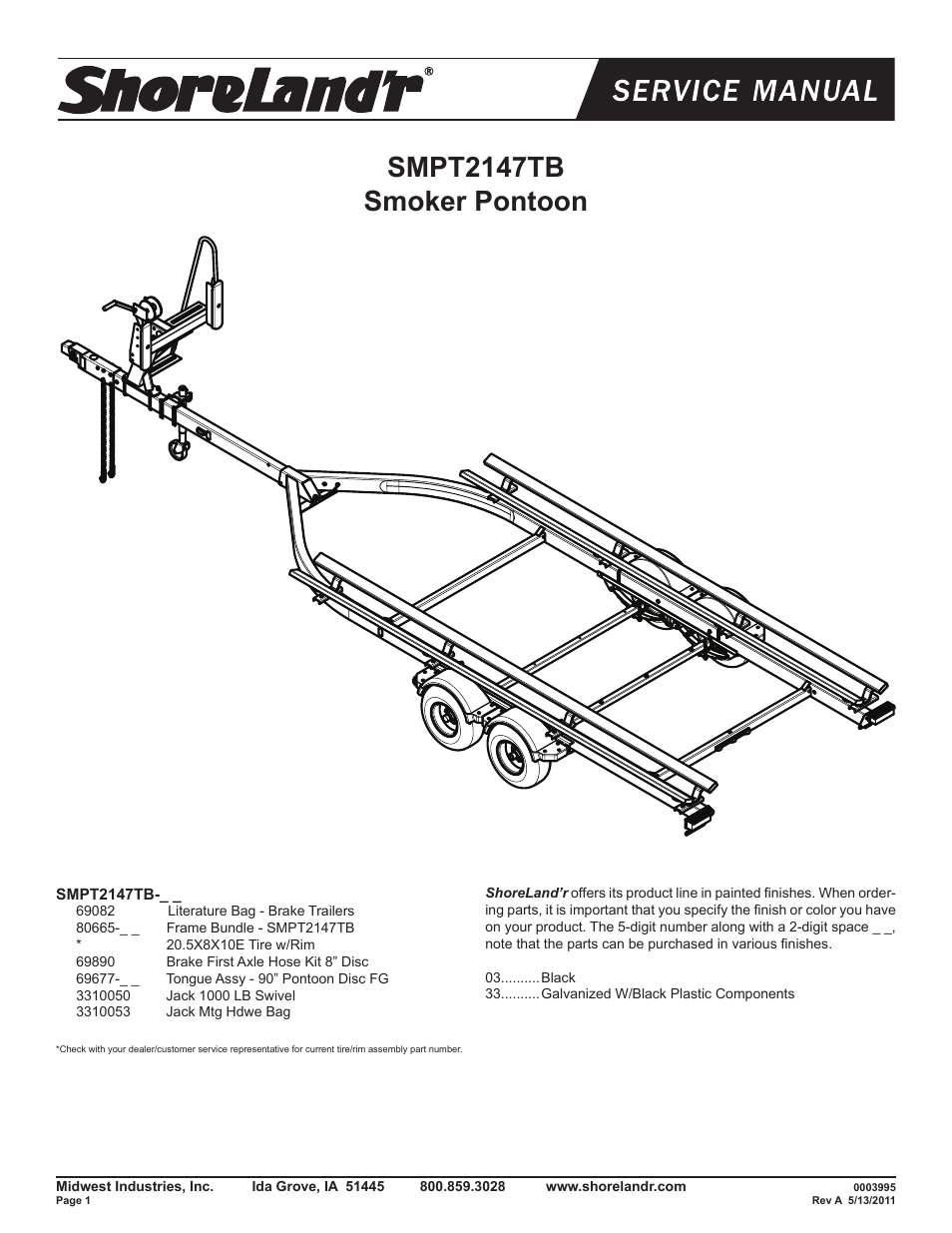 ShoreLand'r SMPT2147TB User Manual | 9 pages