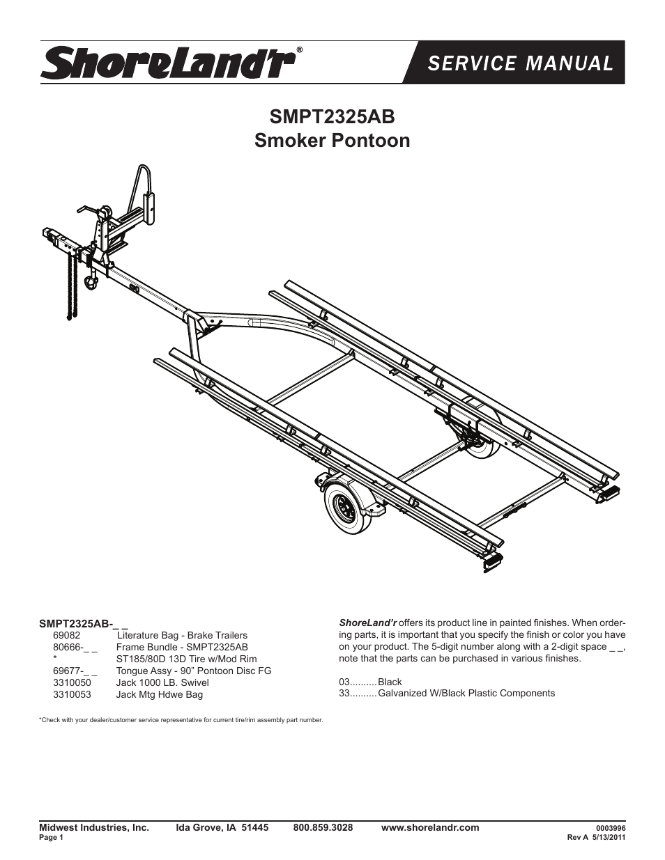 ShoreLand'r SMPT2325AB User Manual | 9 pages