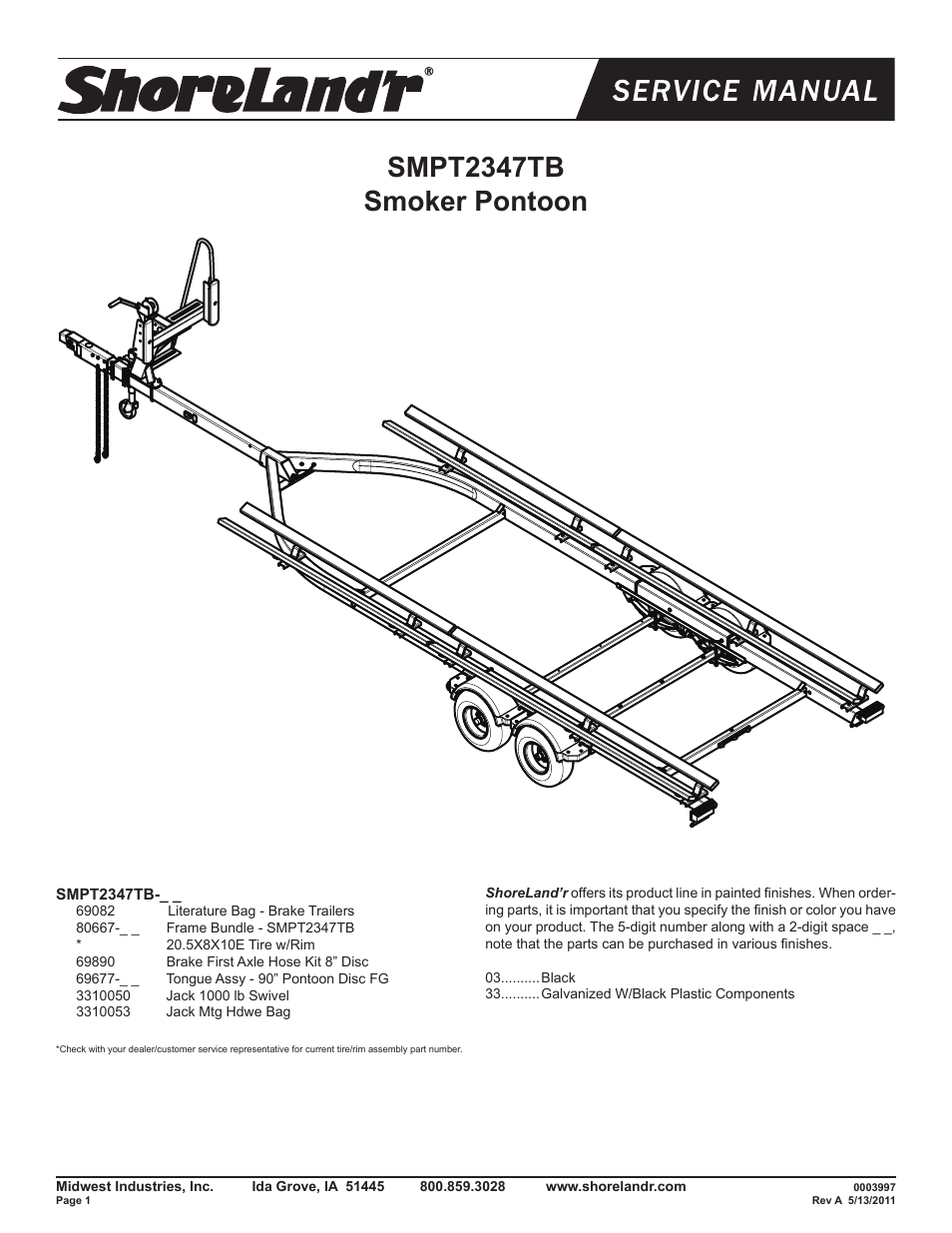 ShoreLand'r SMPT2347TB User Manual | 10 pages