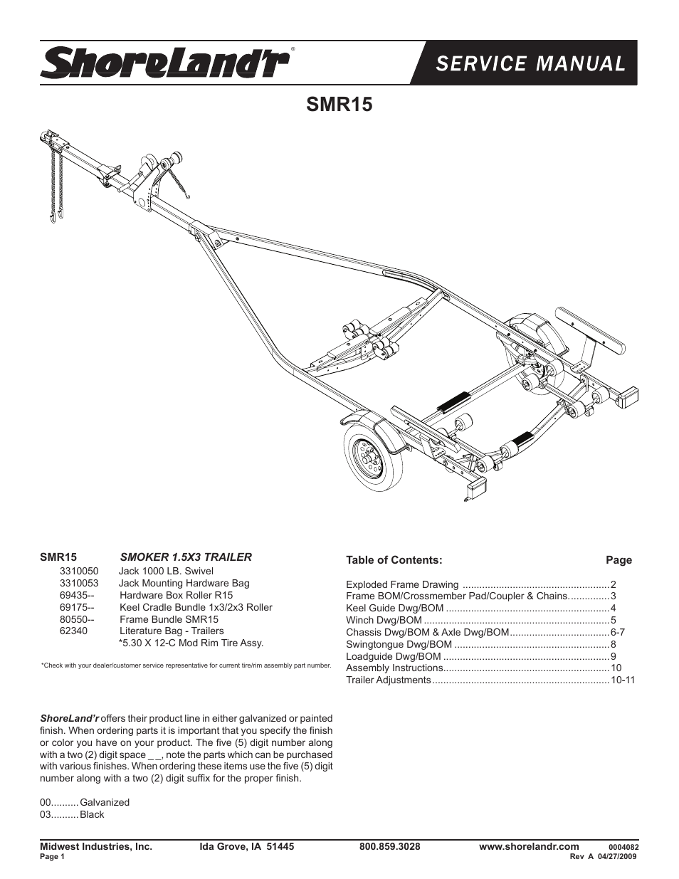 ShoreLand'r SMR15 V.1 User Manual | 11 pages