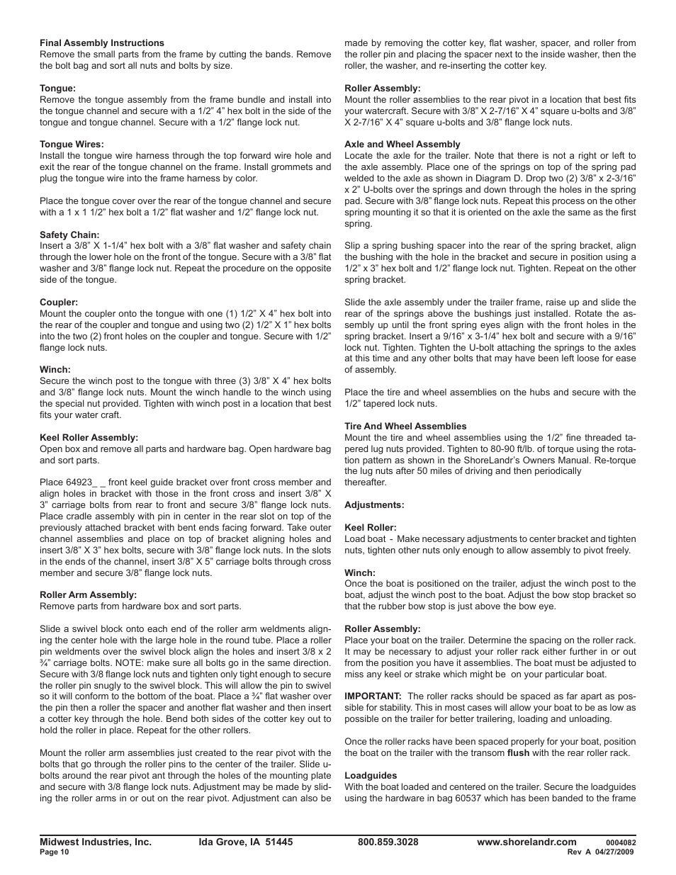 ShoreLand'r SMR15 V.1 User Manual | Page 10 / 11