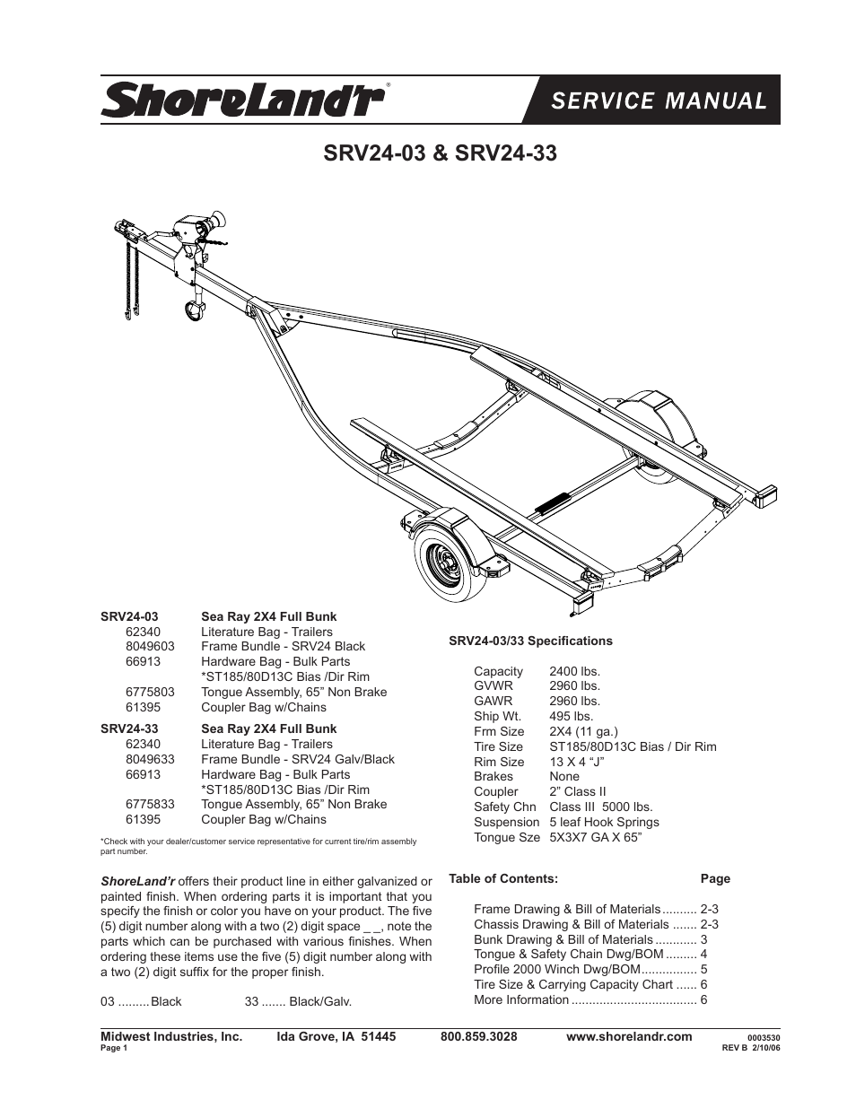 ShoreLand'r SRV24 V.3 User Manual | 6 pages