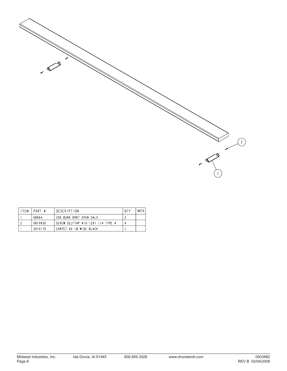 ShoreLand'r SRV31CB User Manual | Page 8 / 8