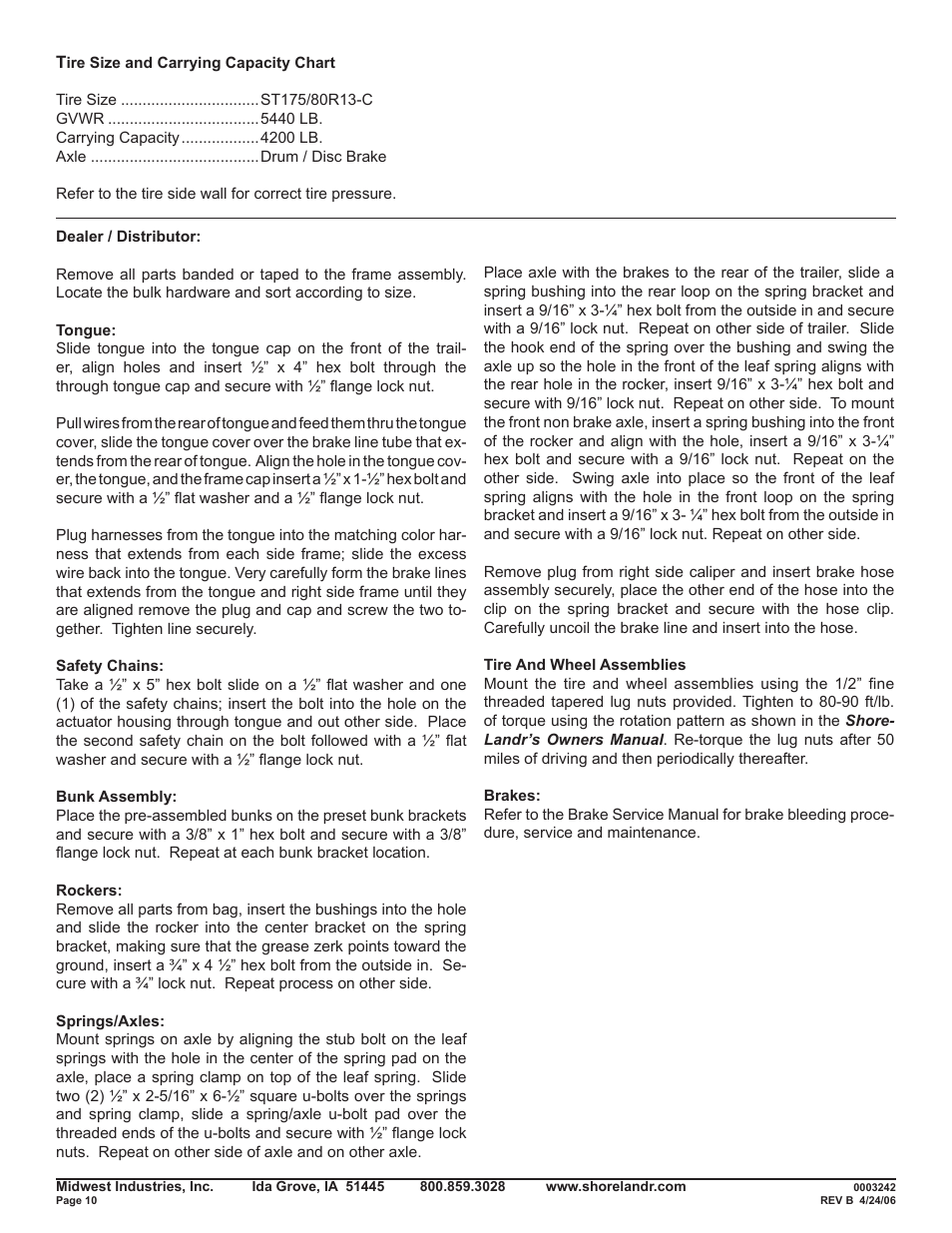 ShoreLand'r SRV42TB V.3 User Manual | Page 10 / 12