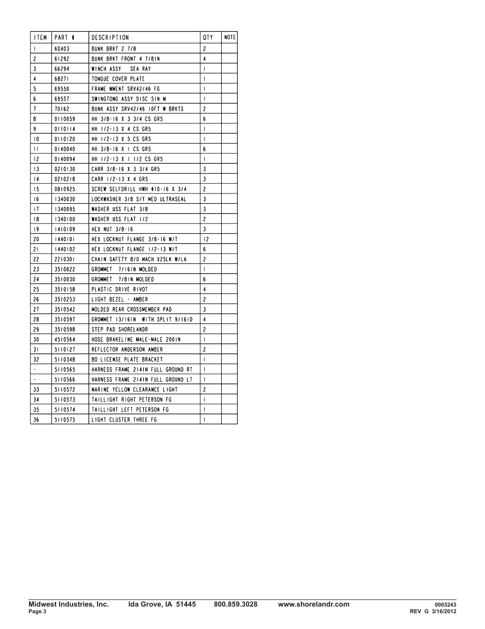 ShoreLand'r SRV46TB V.1 User Manual | Page 3 / 12
