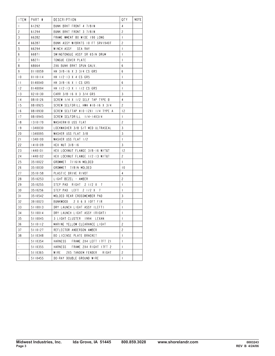 ShoreLand'r SRV46TB V.2 User Manual | Page 3 / 10