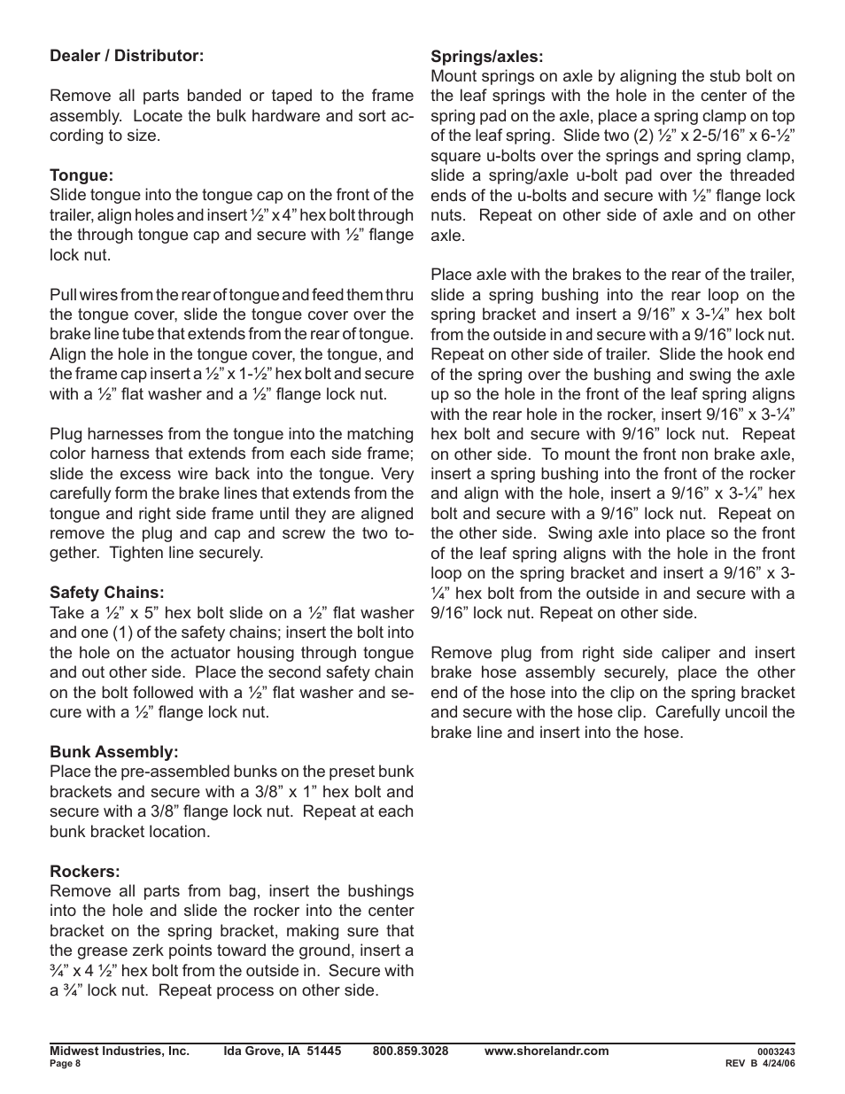 ShoreLand'r SRV46TB V.2 User Manual | Page 8 / 10