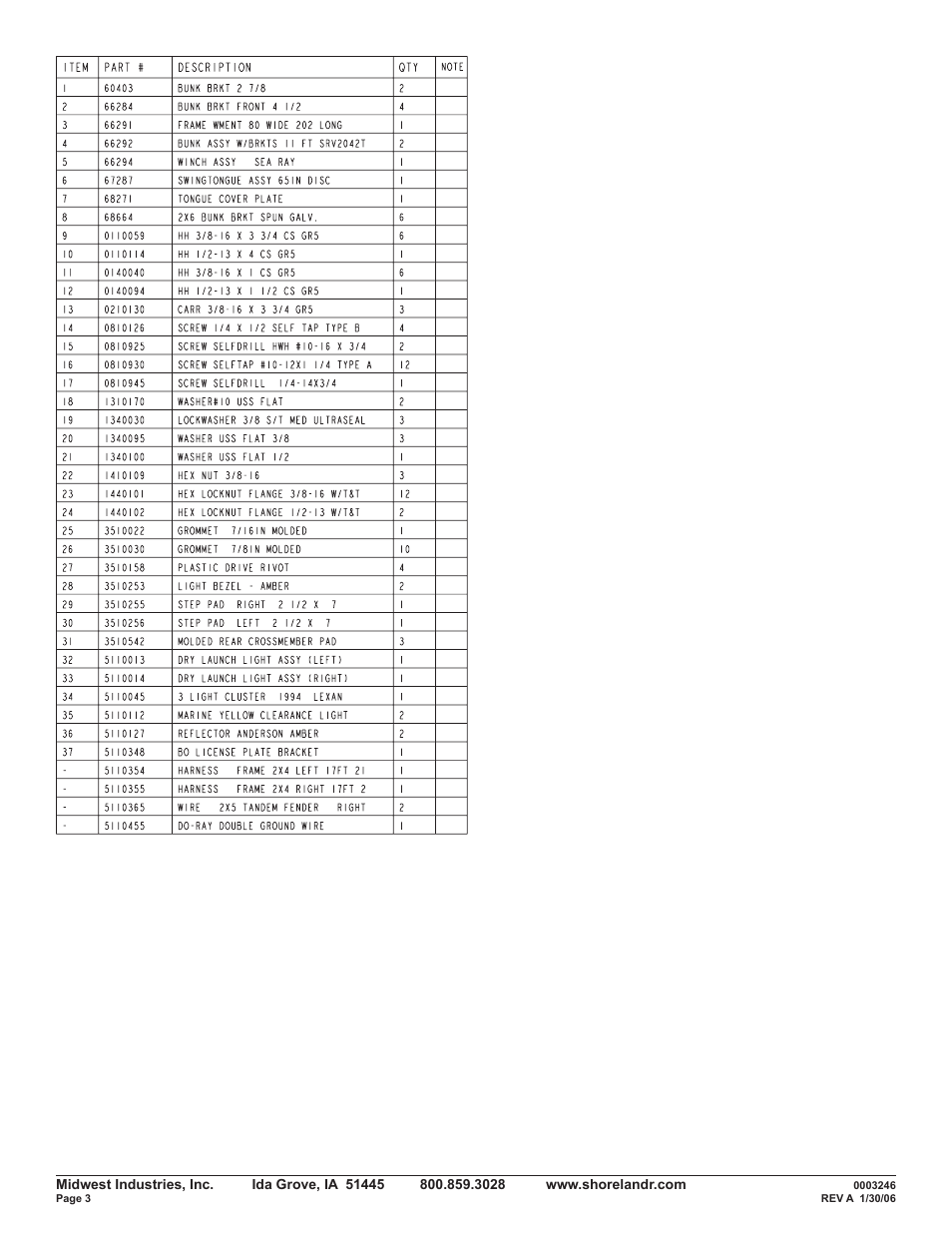 ShoreLand'r SRV46TBL User Manual | Page 3 / 10