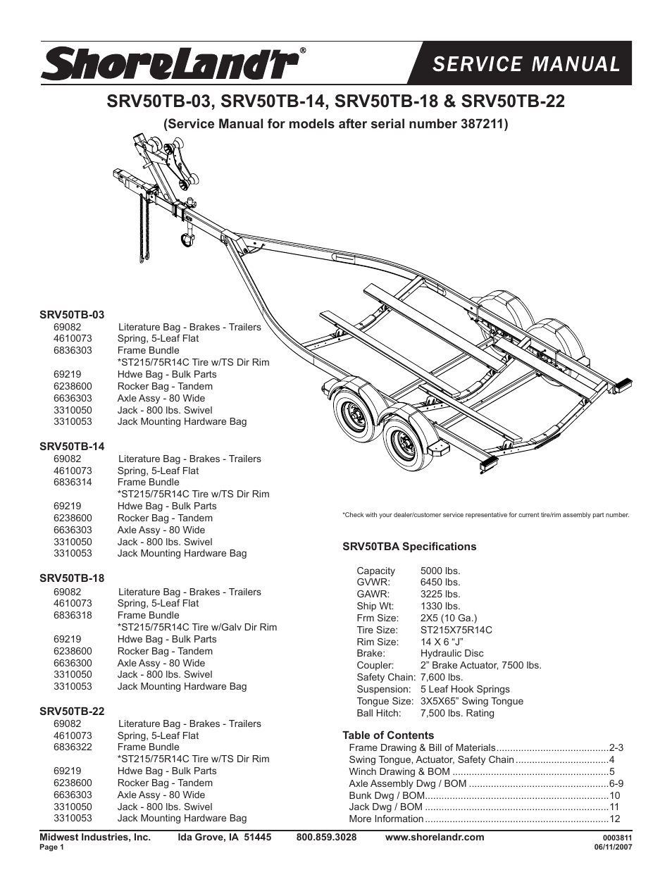 ShoreLand'r SRV50TB V.2 User Manual | 12 pages