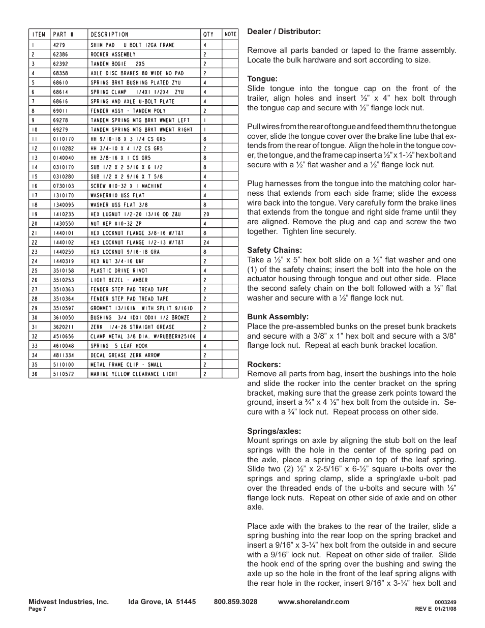 ShoreLand'r SRV58TBBAL V.2 User Manual | Page 7 / 10