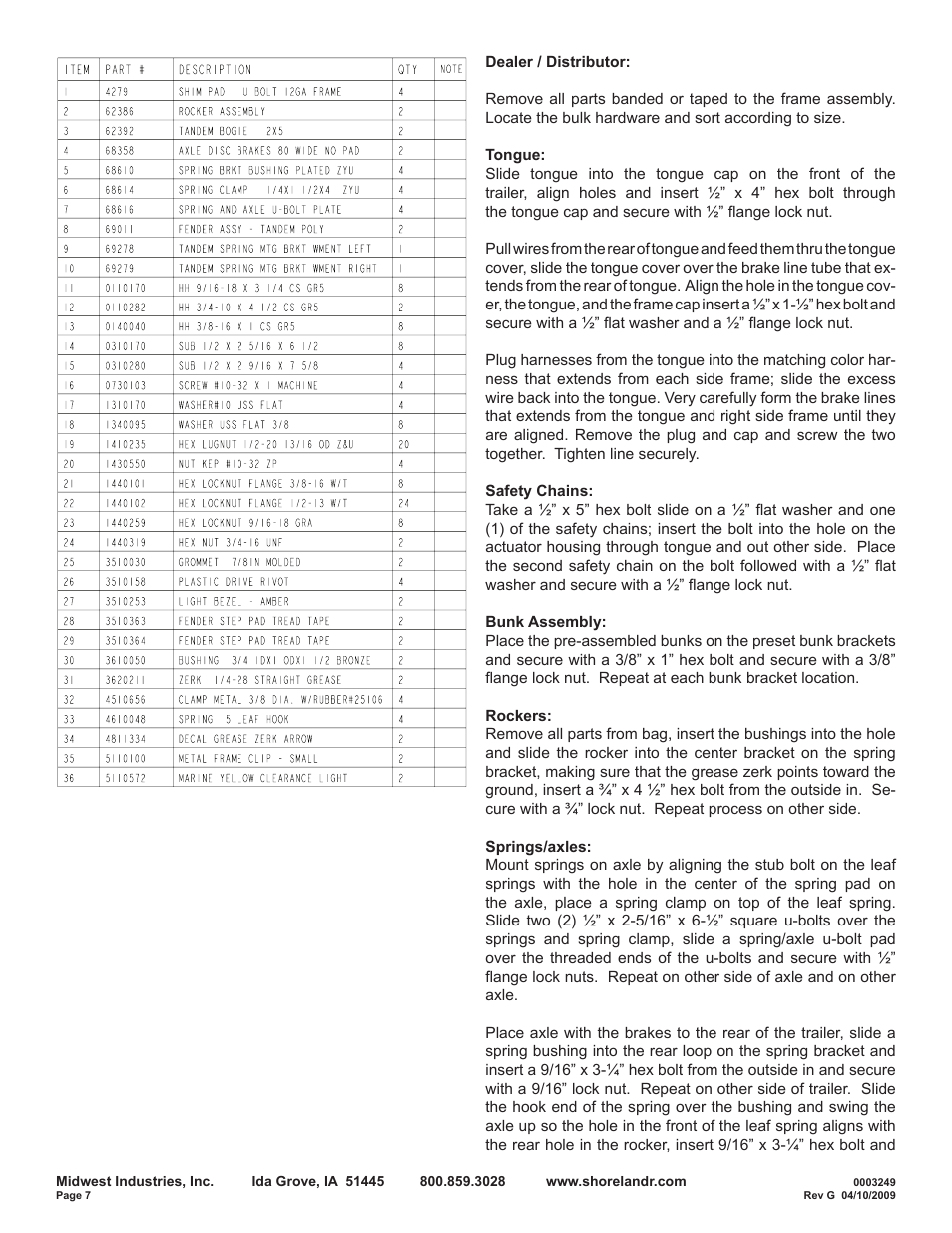 ShoreLand'r SRV59TBBAL User Manual | Page 7 / 10