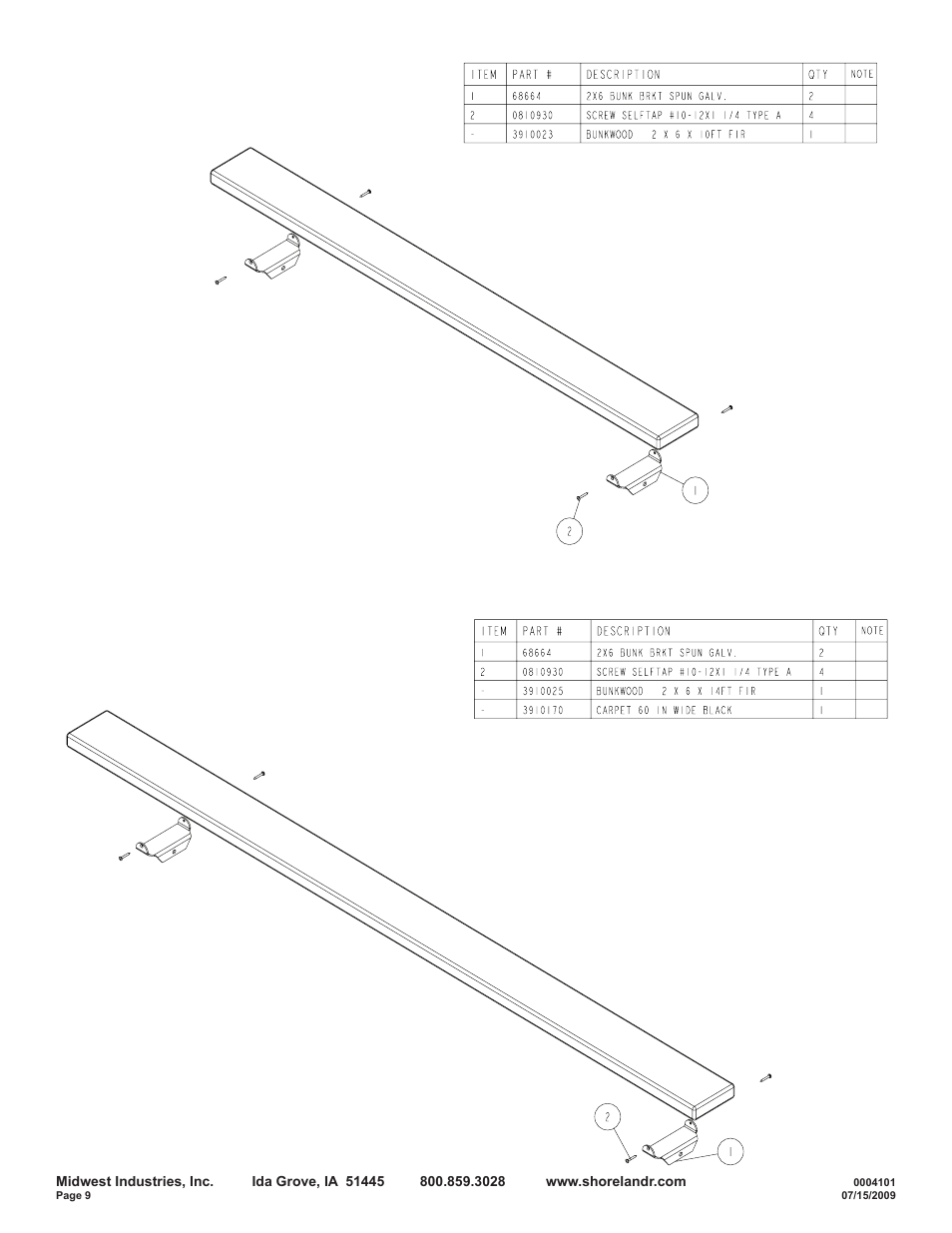 ShoreLand'r SRV59TCBB User Manual | Page 9 / 9
