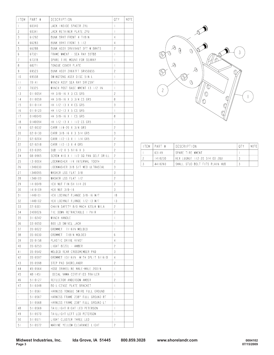 ShoreLand'r SRV59TCBBA User Manual | Page 3 / 9