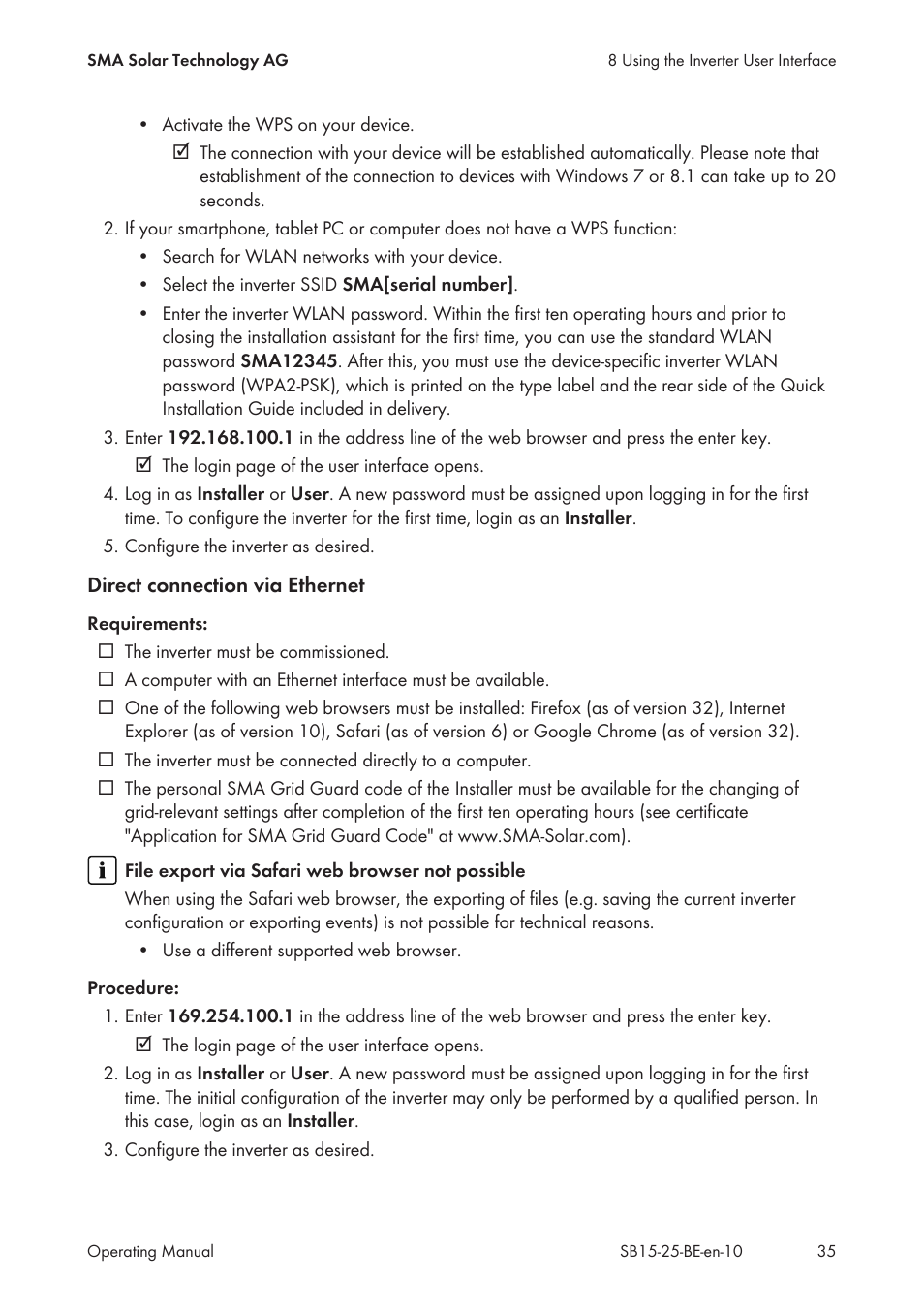 SMA SB 1.5-1VL-40 User Manual | Page 35 / 60