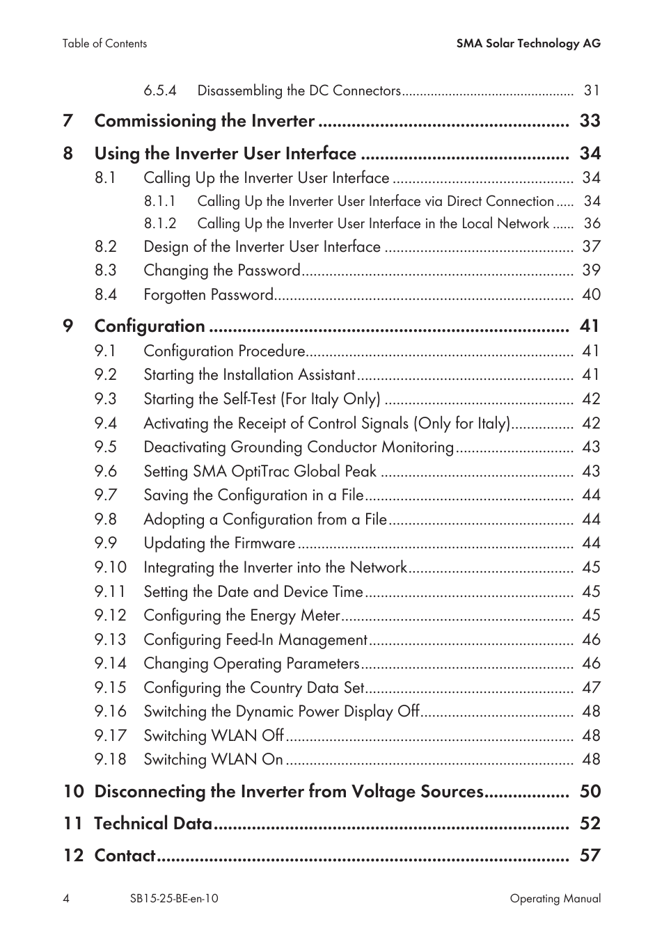 SMA SB 1.5-1VL-40 User Manual | Page 4 / 60