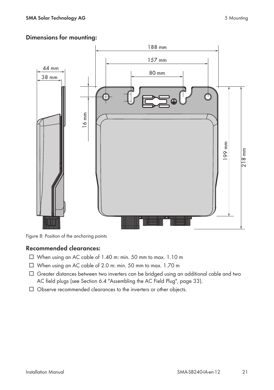 SMA SB 240 User Manual | Page 21 / 78