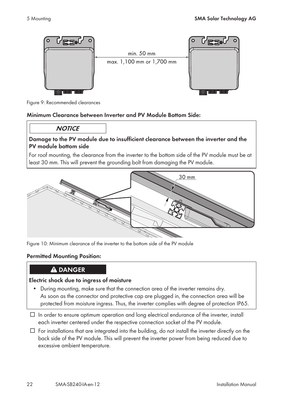 SMA SB 240 User Manual | Page 22 / 78