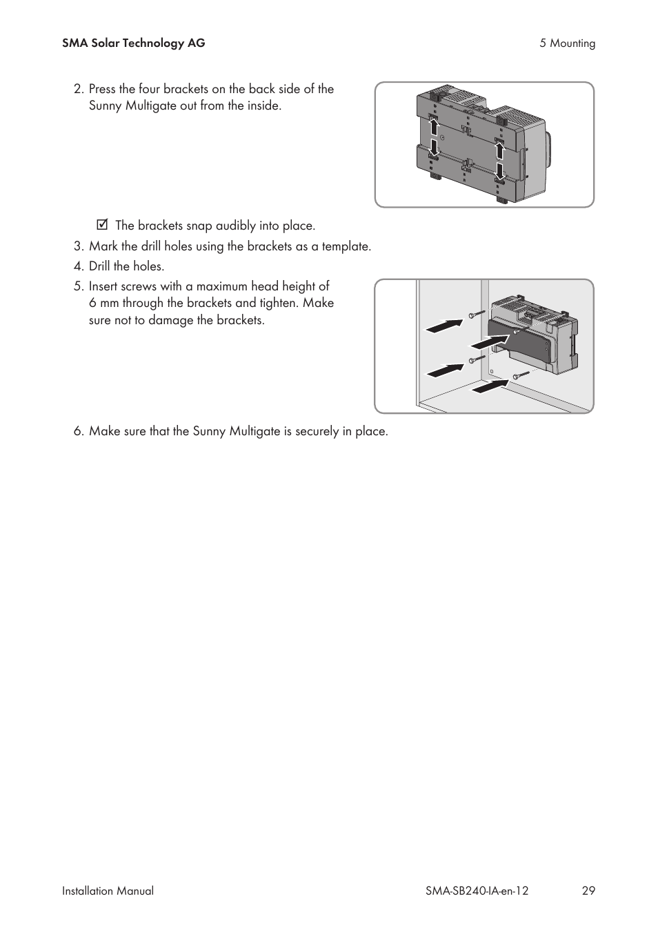 SMA SB 240 User Manual | Page 29 / 78