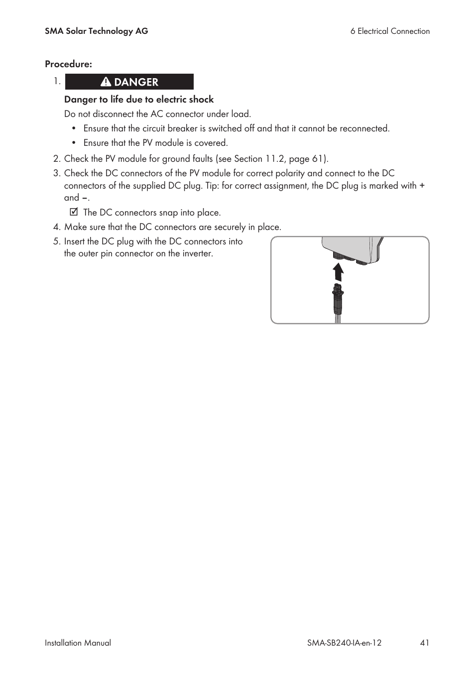 SMA SB 240 User Manual | Page 41 / 78