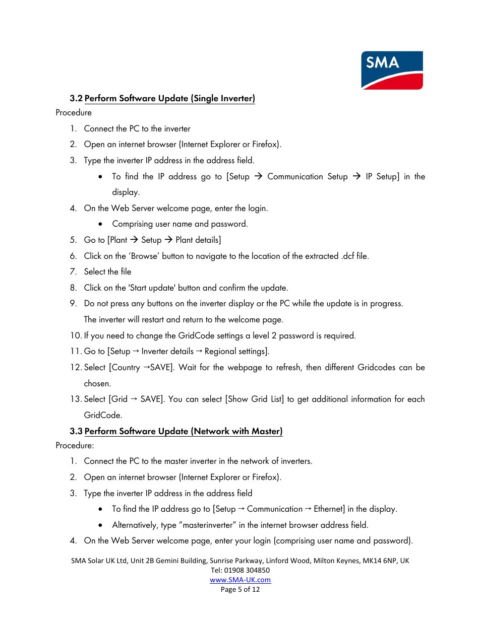 SMA FLX Pro 15 User Manual | Page 5 / 12
