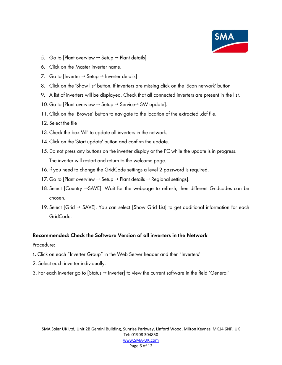 SMA FLX Pro 15 User Manual | Page 6 / 12