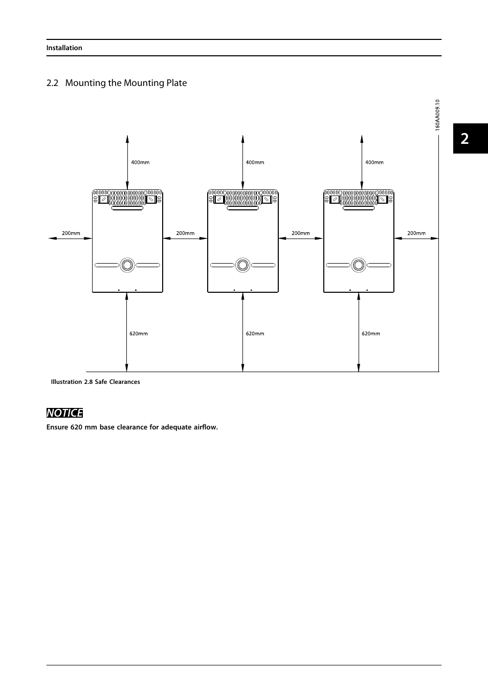 2 mounting the mounting plate | SMA FLX Series User Manual | Page 12 / 248