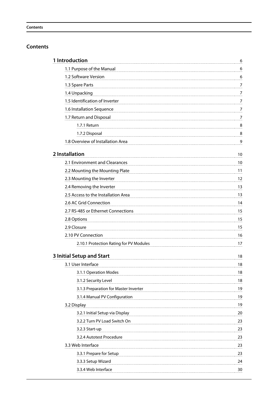 English uk, Contents 1 introduction, 2 installation | 3 initial setup and start | SMA FLX Series User Manual | Page 5 / 248