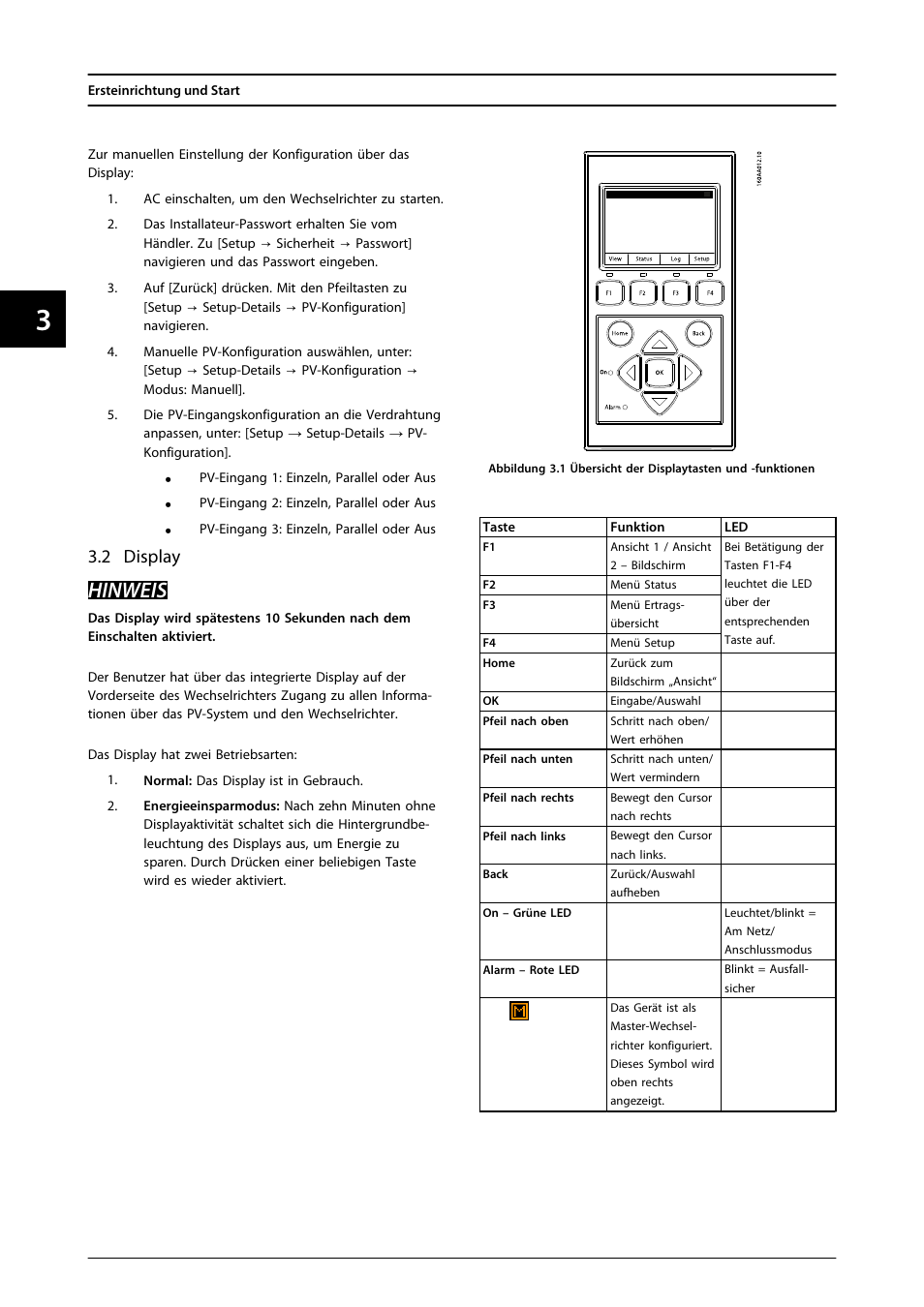2 display, Hinweis | SMA FLX Series User Manual | Page 69 / 248