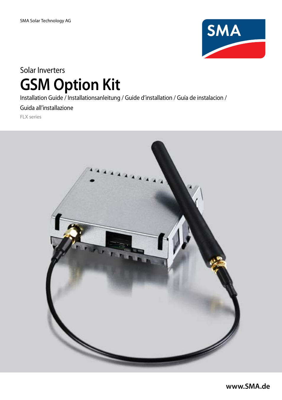 SMA FLX Series GSM Option Kit User Manual | 48 pages