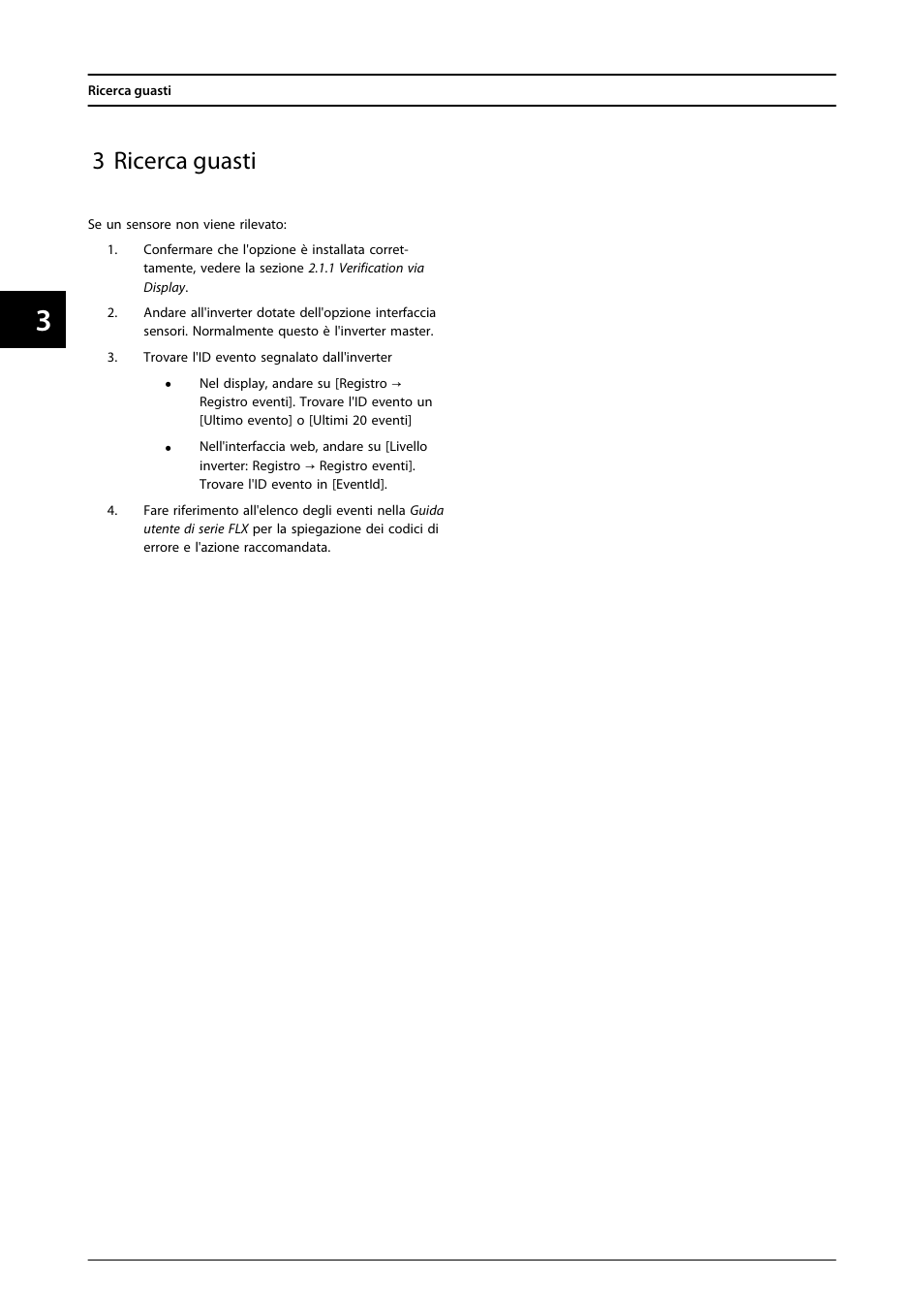 3 ricerca guasti | SMA FLX Series Sensor Interface Option User Manual | Page 49 / 51