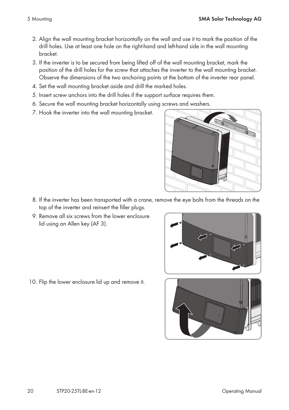 SMA 20000TL User Manual | Page 20 / 52