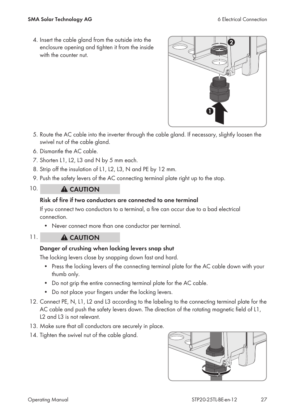 SMA 20000TL User Manual | Page 27 / 52