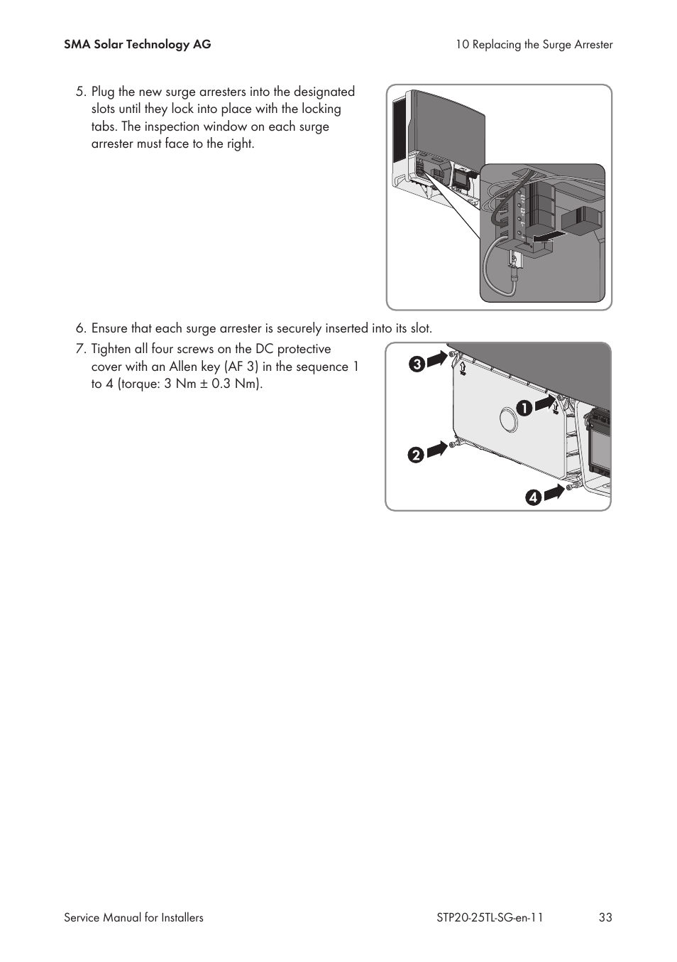 SMA 20000TL Service Manual User Manual | Page 33 / 46