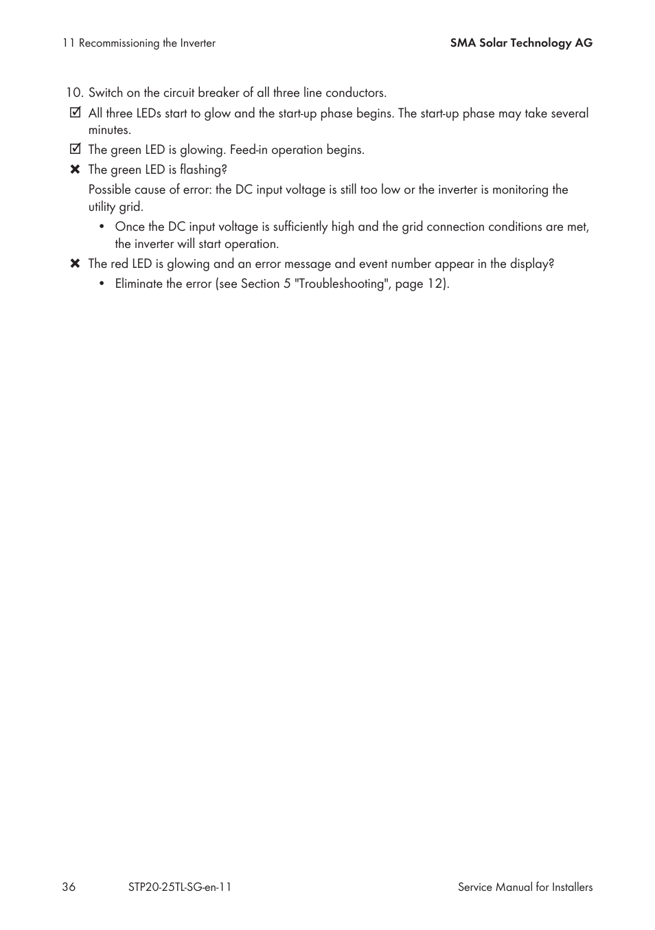 SMA 20000TL Service Manual User Manual | Page 36 / 46