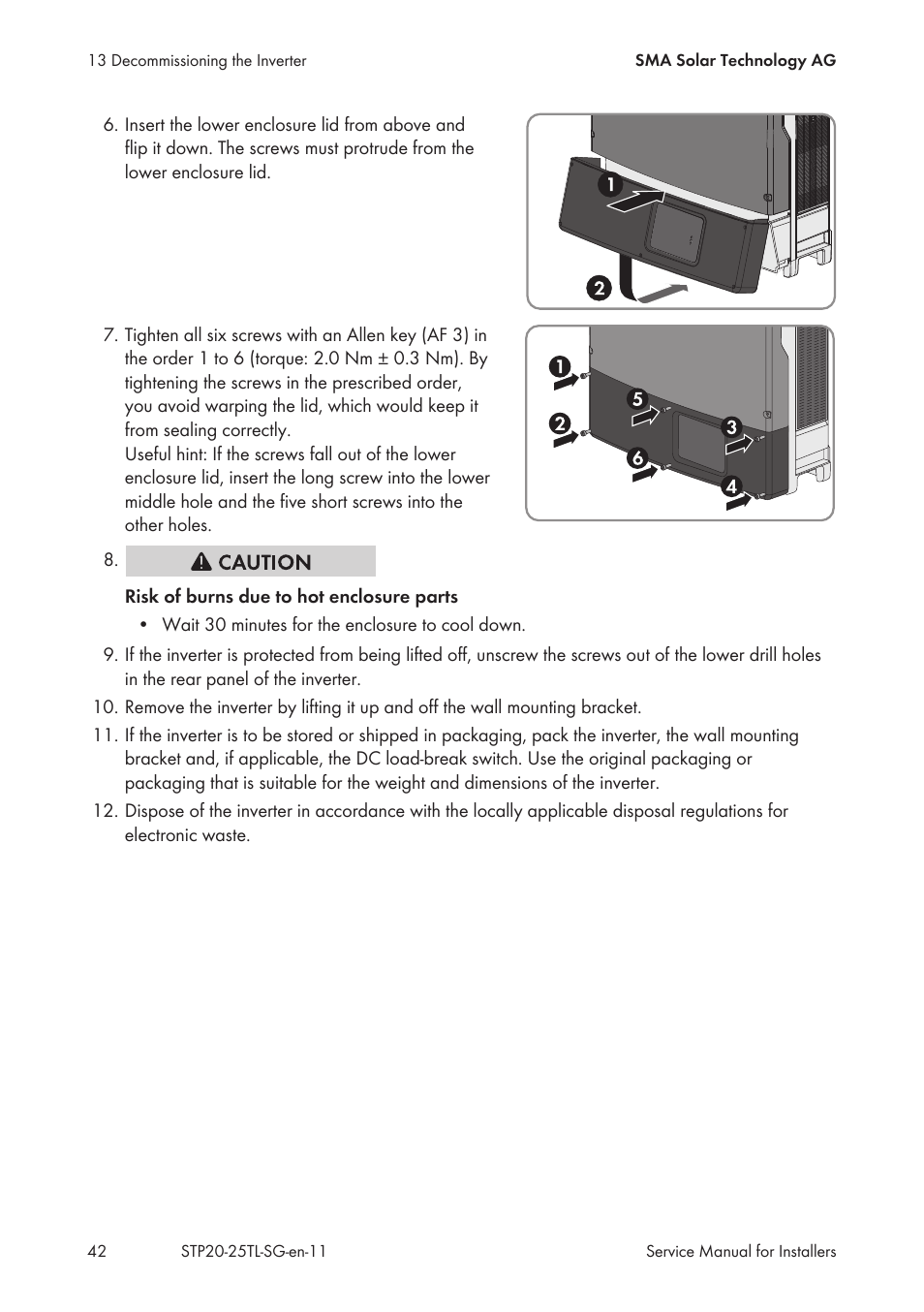 SMA 20000TL Service Manual User Manual | Page 42 / 46