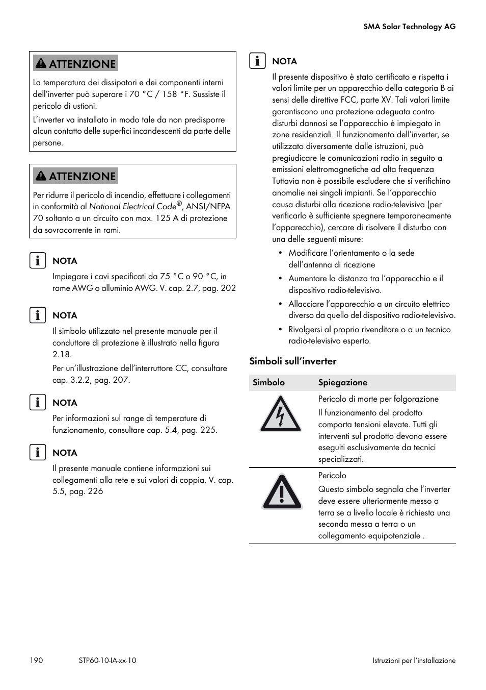 SMA STP 60-US-10 Installation User Manual | Page 190 / 232