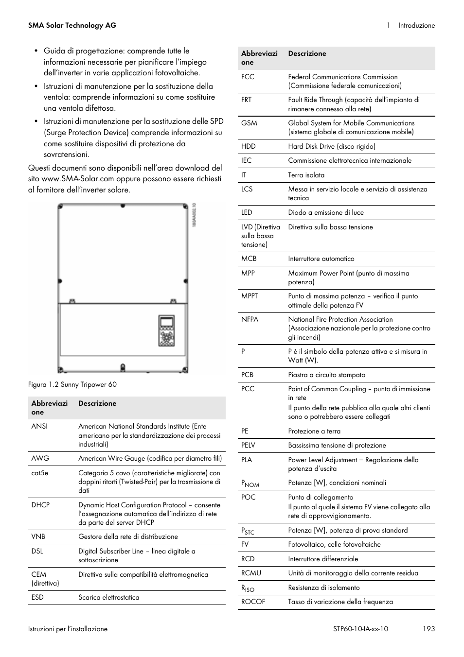 SMA STP 60-US-10 Installation User Manual | Page 193 / 232